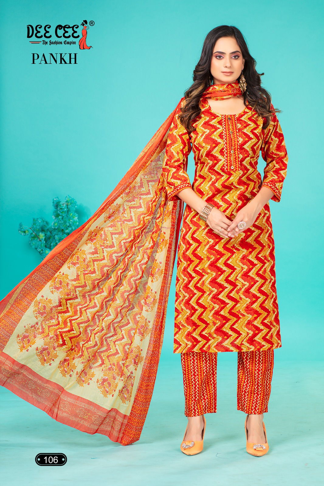 Pankh By Deecee Cambric Cotton Kurti With Bottom Dupatta Wholesale Price In Surat